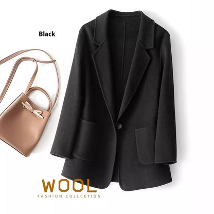 Double-sided Wool Overcoat Women's Short