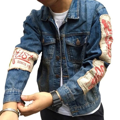 Carter Patch Designs Ripped Style Denim Jacket