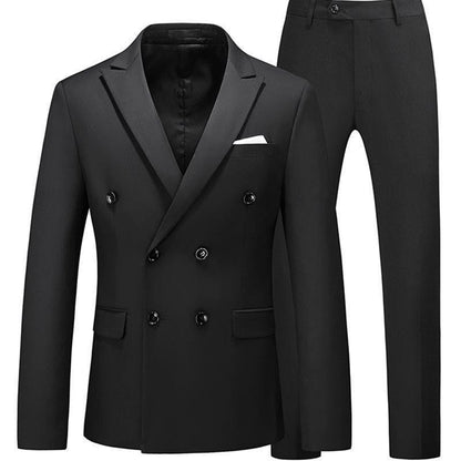 2 Pieces Slim Fit Casual Tuxedo Suit Set