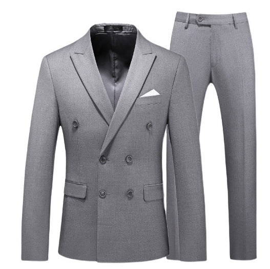 2 Pieces Slim Fit Casual Tuxedo Suit Set