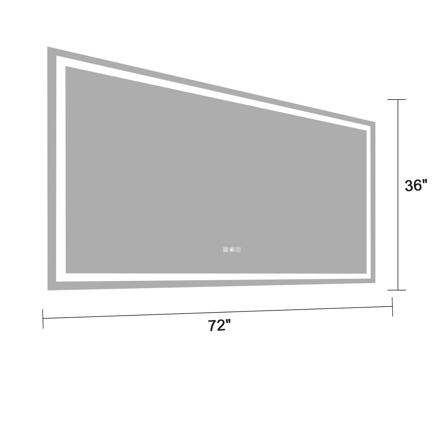 72"×36" LED Mirror Light Bathroom,anti-Fog & Dimming Led Bathroom Vanity Mirror