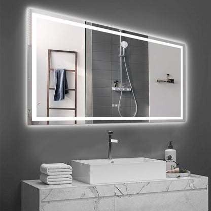 72"×36" LED Mirror Light Bathroom,anti-Fog & Dimming Led Bathroom Vanity Mirror