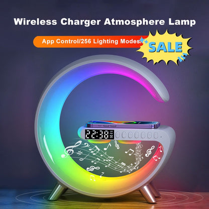 Bluetooth Speaker Wireless Charger Lamp