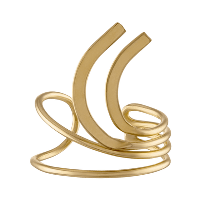 10K Solid Gold Fancy Ear Cuff