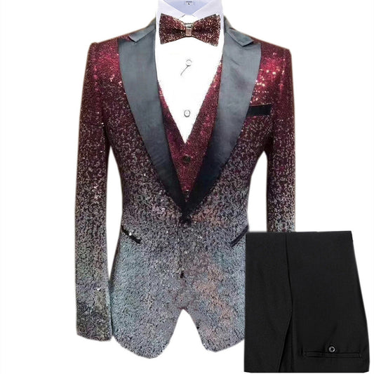 Three-piece Stage Suit For Men