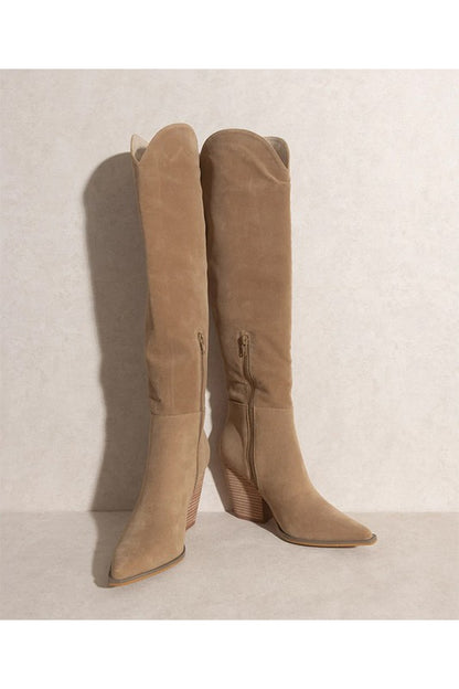 CLARA-KNEE HIGH WESTERN BOOTS