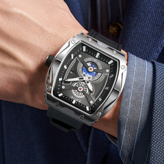 Niche Tonneau Men's Business Luminous Waterproof Watch