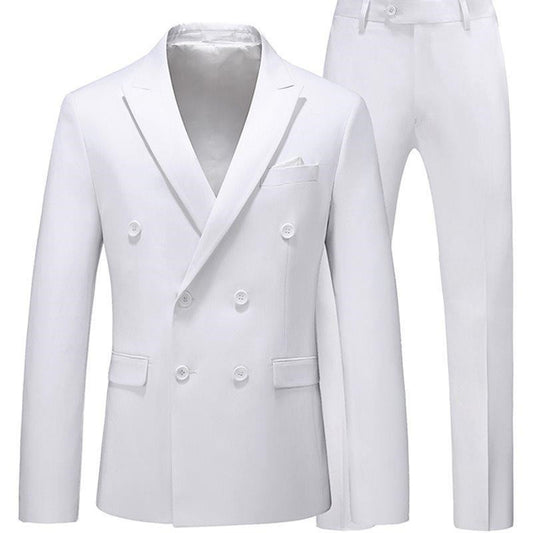 2 Pieces Slim Fit Casual Tuxedo Suit Set