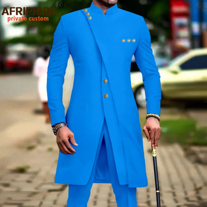 African Suits for Men Slim Fit Single Breasted Blazer and Pants Set Business Dress Suit Party Wedding Evening A2316022