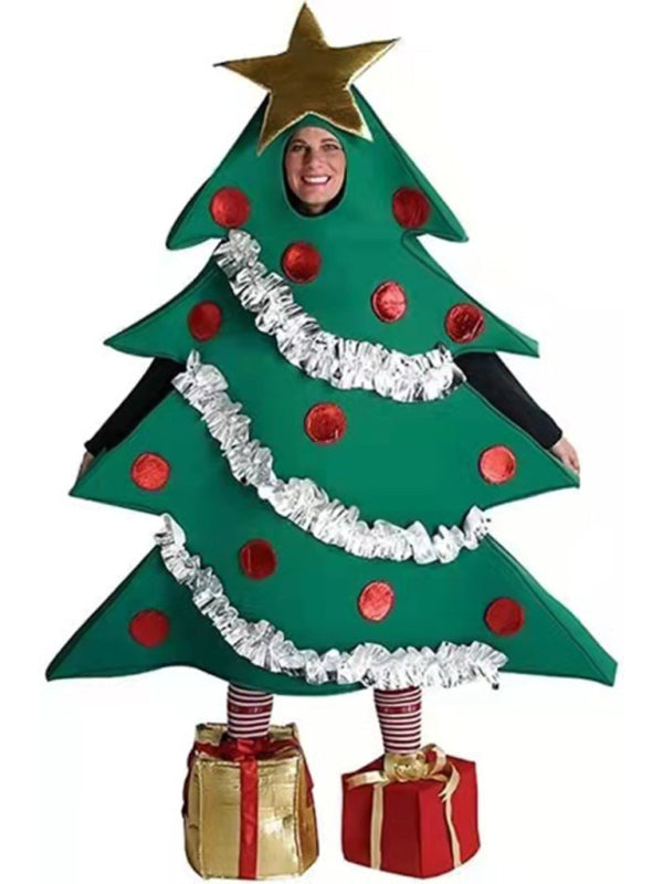 Festive Tree-Themed Holiday Party Dress