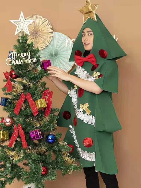 Festive Tree-Themed Holiday Party Dress